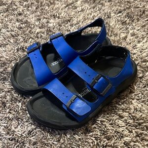 Birkenstock Kids Mogami Sandals Size 31 Blue Black